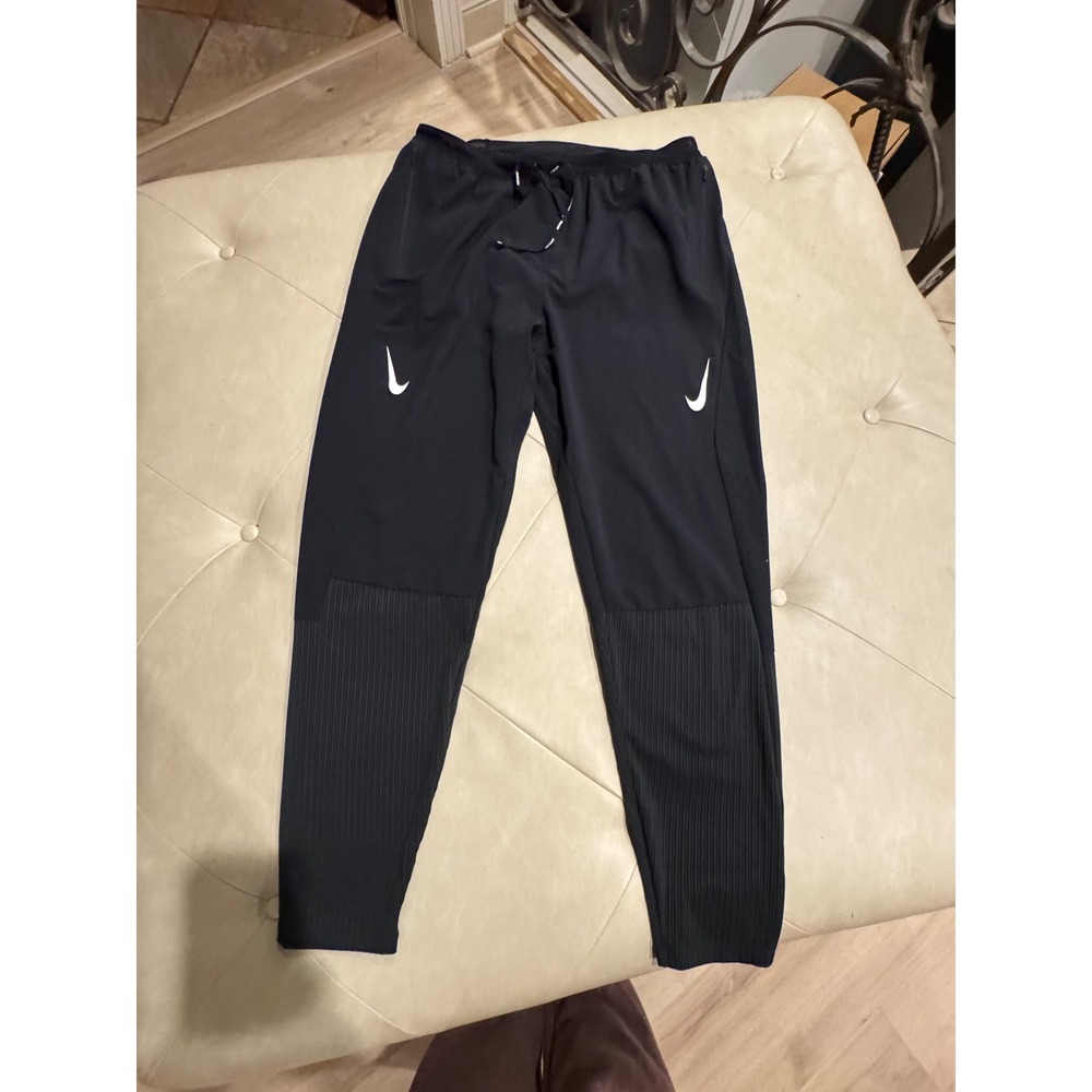 Nike Dri-FIT ADV Mens Black Running Pants Athletic Training Joggers Large
